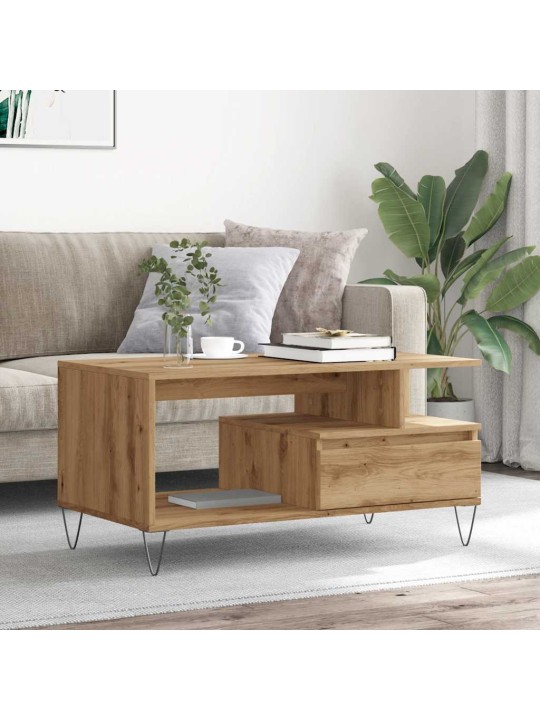 DIIVANILAUD ARTISAN TAMM 90X49X45 CM ENGINEERED WOOD