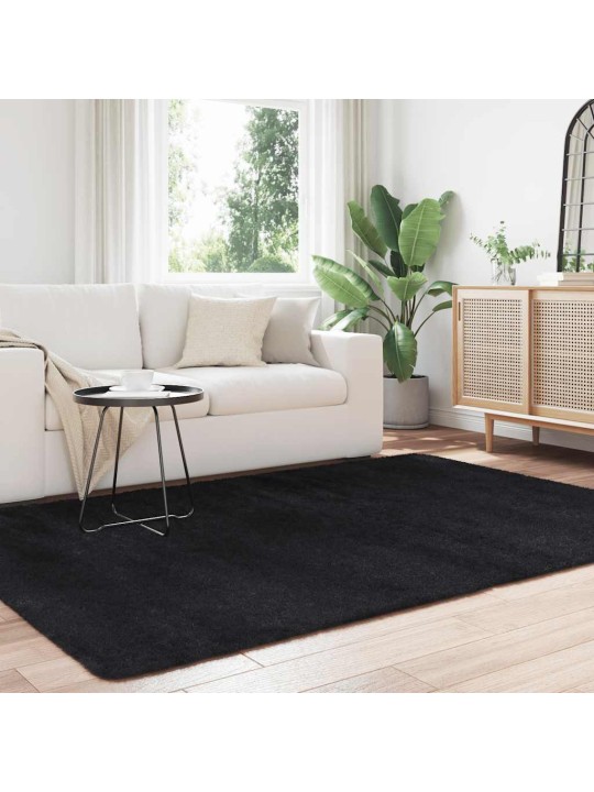KÕRGE NARMAGA SHAGGY VAIP, NAVARRA, MUST, 160X230 CM, POLÜESTER