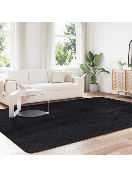 KÕRGE NARMAGA SHAGGY VAIP, NAVARRA, MUST, 240X340 CM, POLÜESTER