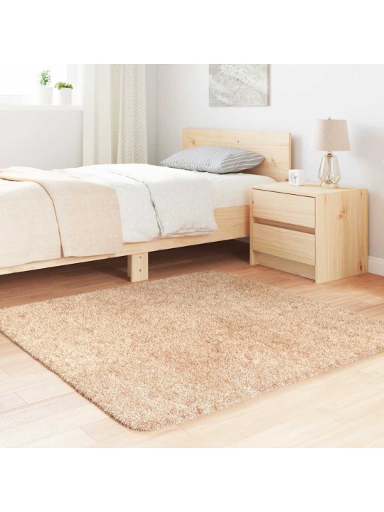 KÕRGE NARMAGA SHAGGY VAIP, NAVARRA, BEEŽ, 120X120 CM, POLÜESTER