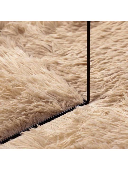 KÕRGE NARMAGA SHAGGY VAIP, NAVARRA, BEEŽ, 160X160 CM, POLÜESTER