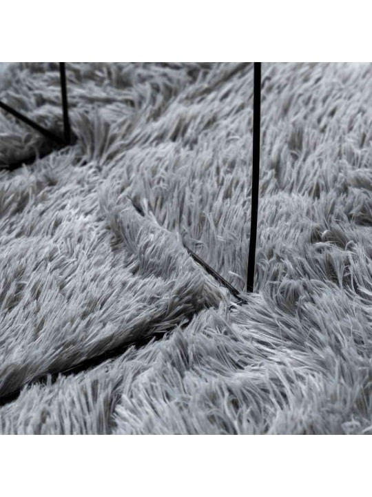 KÕRGE NARMAGA SHAGGY VAIP, NAVARRA, HÕBEHALL, 160X160 CM