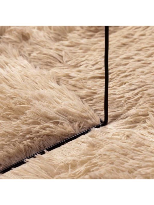 KÕRGE NARMAGA SHAGGY VAIP, NAVARRA, BEEŽ, 200X200 CM, POLÜESTER