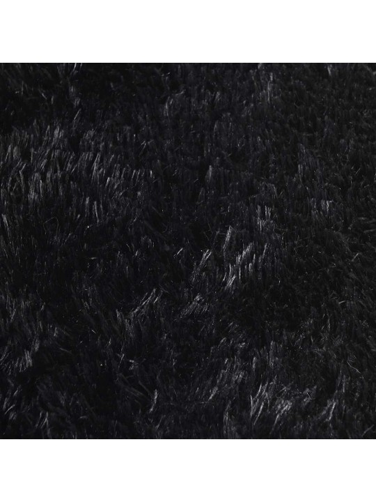 KÕRGE NARMAGA SHAGGY VAIP, NAVARRA, MUST, 240X240 CM, POLÜESTER