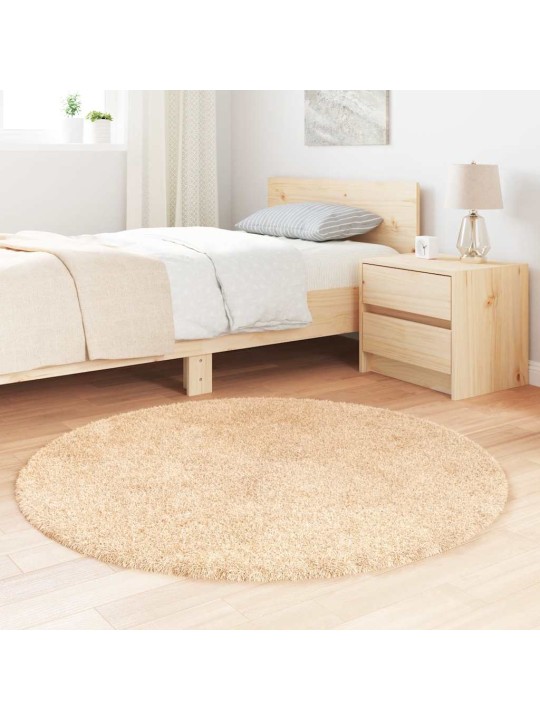KÕRGE NARMAGA SHAGGY VAIP, NAVARRA, BEEŽ, 120X120 CM, POLÜESTER
