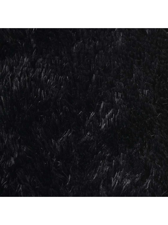 KÕRGE NARMAGA SHAGGY VAIP, NAVARRA, MUST, 120X120 CM, POLÜESTER