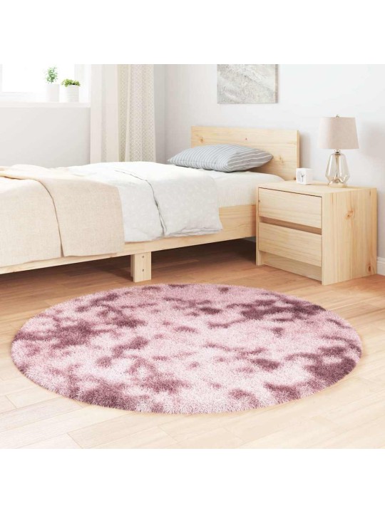 KÕRGE NARMAGA SHAGGY VAIP, NAVARRA, TOLMUNE ROOSA, 120X120 CM