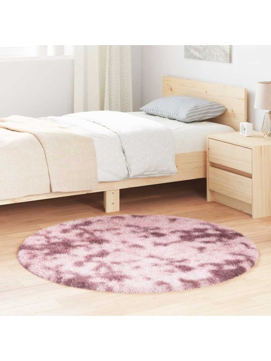 KÕRGE NARMAGA SHAGGY VAIP, NAVARRA, TOLMUNE ROOSA, 120X120 CM