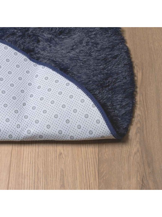 KÕRGE NARMAGA SHAGGY VAIP, NAVARRA, TUMESININE, 120X120 CM