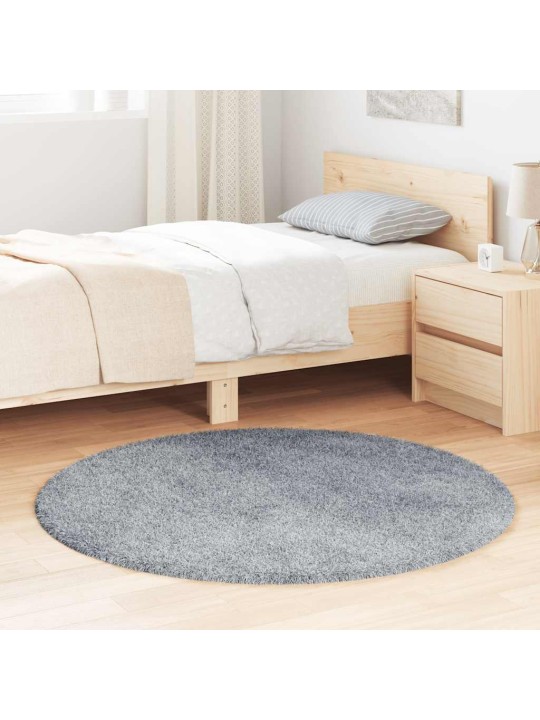 KÕRGE NARMAGA SHAGGY VAIP, NAVARRA, HÕBEHALL, 120X120 CM