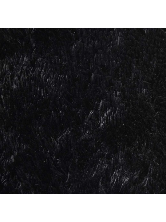 KÕRGE NARMAGA SHAGGY VAIP, NAVARRA, MUST, 160X160 CM, POLÜESTER
