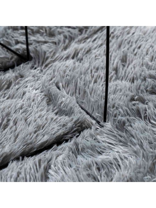 KÕRGE NARMAGA SHAGGY VAIP, NAVARRA, HÕBEHALL, 240X240 CM