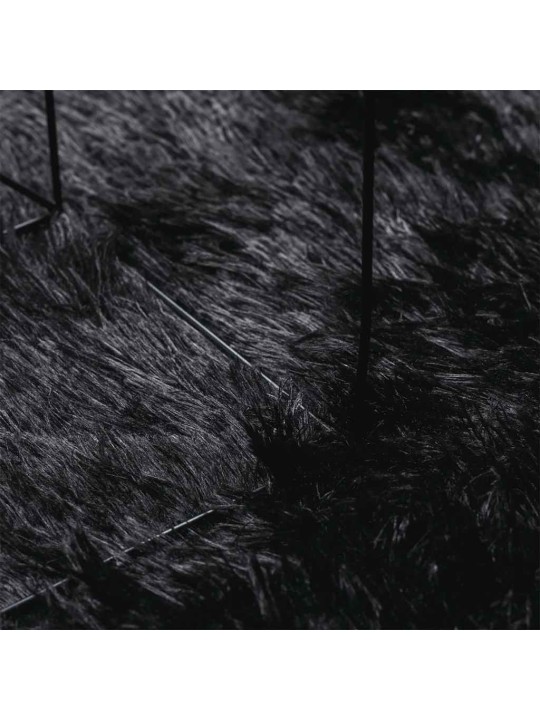 KÕRGE NARMAGA SHAGGY VAIP, NAVARRA, MUST, 300X200 CM, POLÜESTER