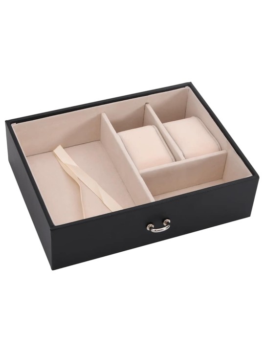 EHTEKARP 3-KIHILINE PEEGLIGA LUKUSTATAV MUST 26X18X17,5 CM