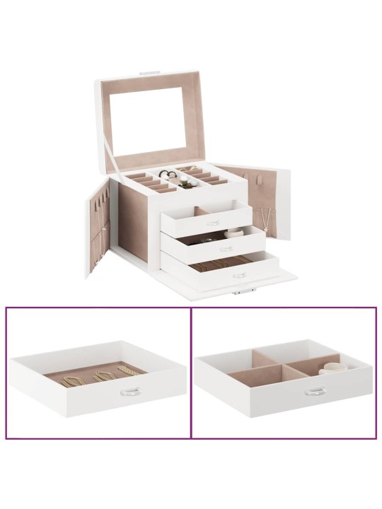 EHTEKARP 4-KIHILINE PEEGLIGA LUKUSTATAV VALGE 22,5X17,5X16,5 CM