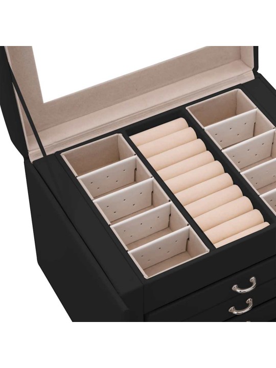 EHTEKARP 4-KIHILINE PEEGLIGA LUKUSTATAV MUST 22,5X17,5X16,5 CM