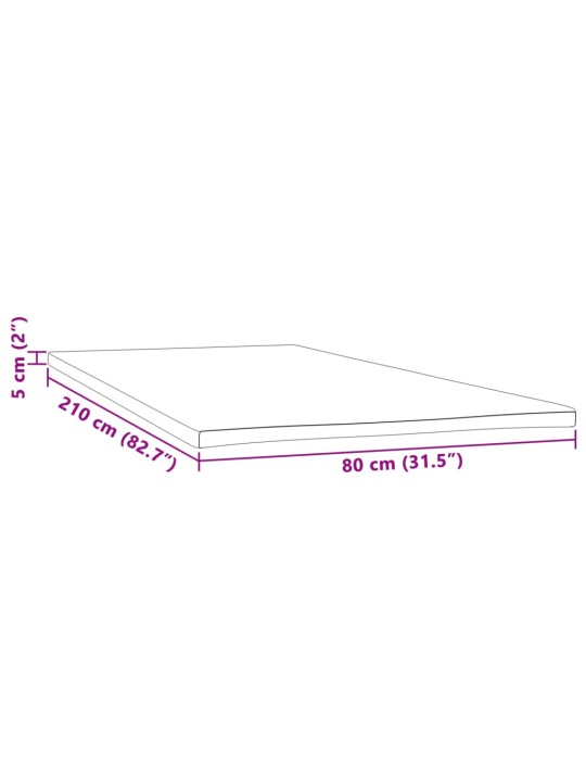 Kattemadrats 80x210x5 cm