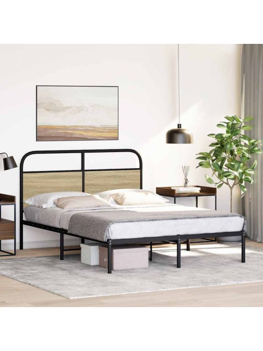 Voodiraam ilma madratsita, sonoma tamm, 140x190 cm