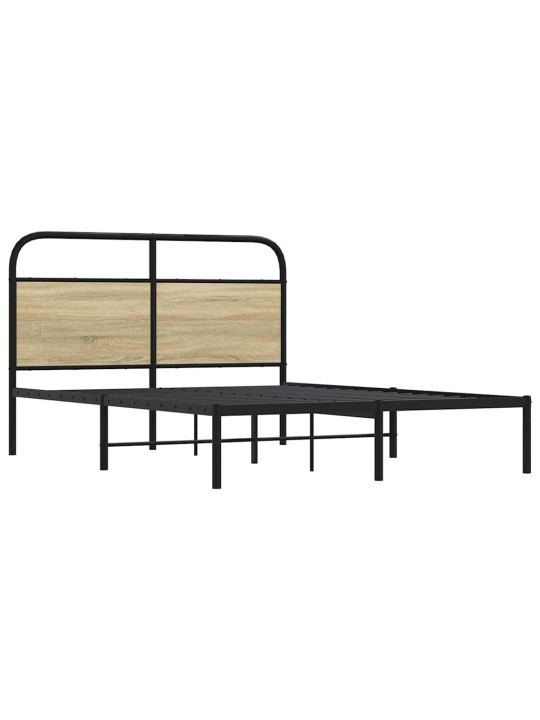 Voodiraam ilma madratsita, sonoma tamm, 140x190 cm