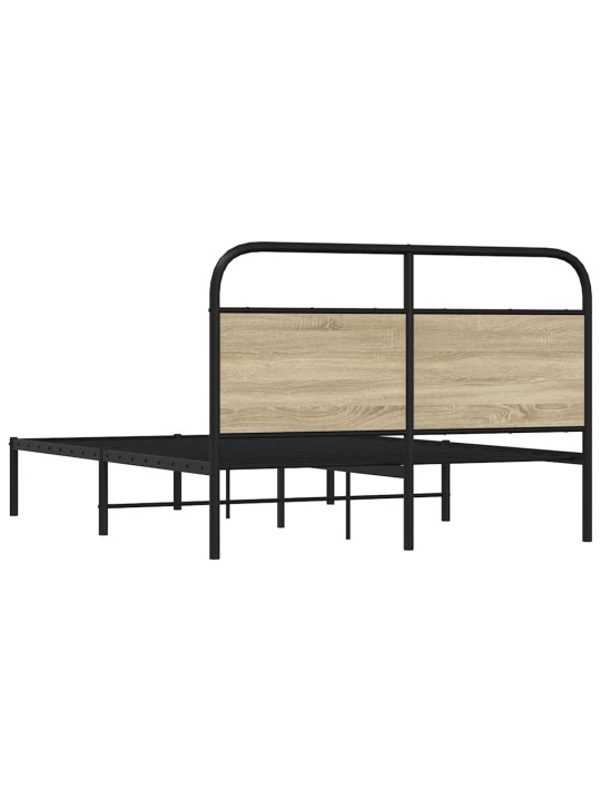 Voodiraam ilma madratsita, sonoma tamm, 140x190 cm