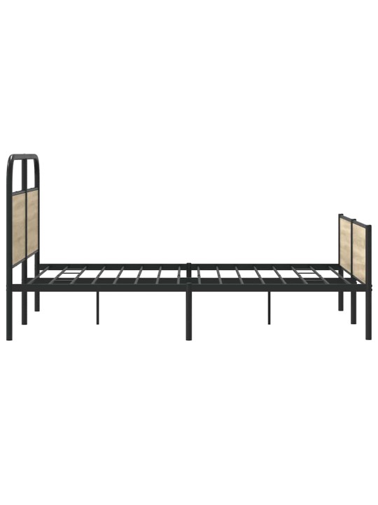 Voodiraam ilma madratsita, sonoma tamm, 140x190 cm
