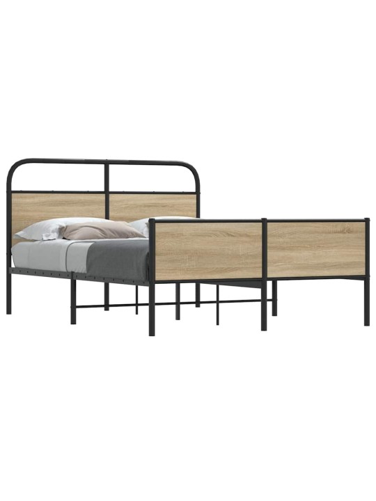 Voodiraam ilma madratsita, sonoma tamm, 140x190 cm