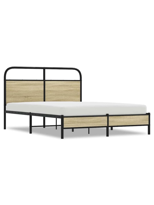 Voodiraam ilma madratsita, sonoma tamm, 135x190 cm