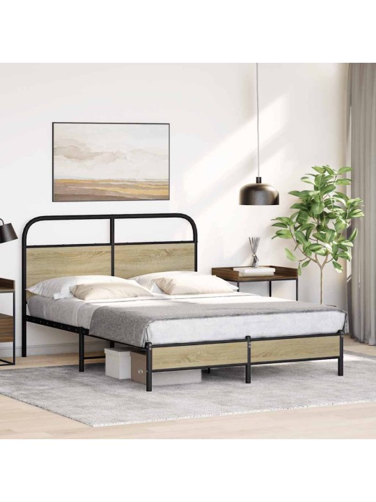 Voodiraam ilma madratsita, sonoma tamm, 135x190 cm