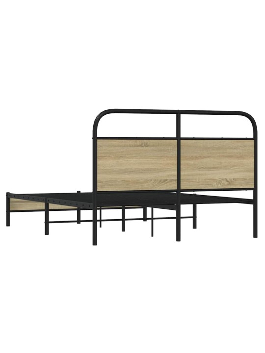 Voodiraam ilma madratsita, sonoma tamm, 135x190 cm