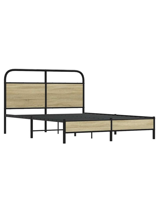 Voodiraam ilma madratsita, sonoma tamm, 140x190 cm