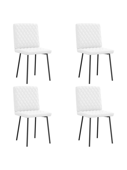 SÖÖGITOOLID 4 TK, VALGE, KUNSTNAHK