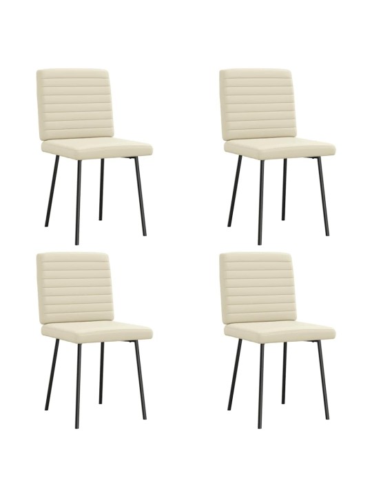 SÖÖGITOOLID 4 TK, KREEMJAS, KUNSTNAHK