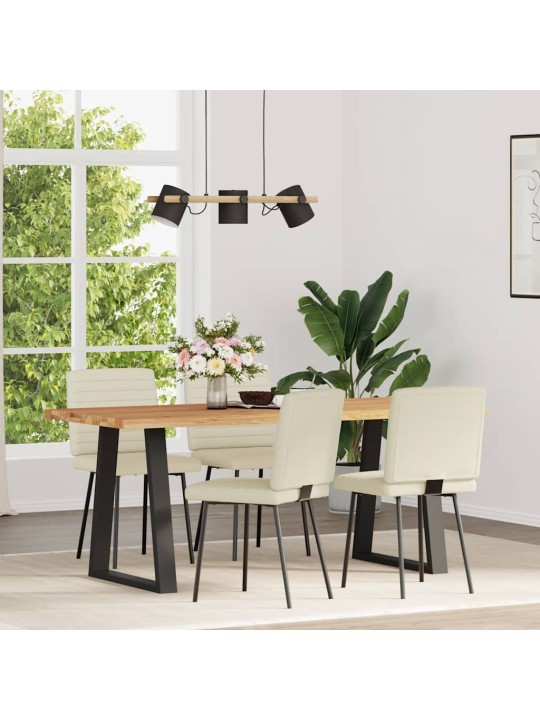 SÖÖGITOOLID 4 TK, KREEMJAS, KUNSTNAHK
