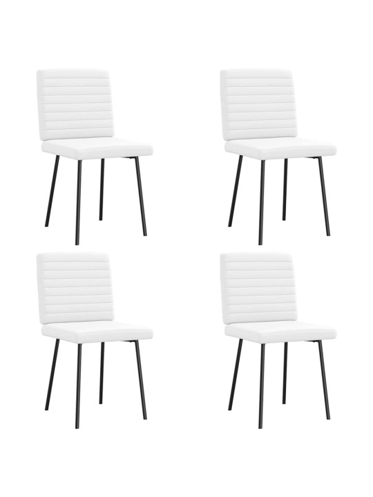 SÖÖGITOOLID 4 TK, VALGE, KUNSTNAHK