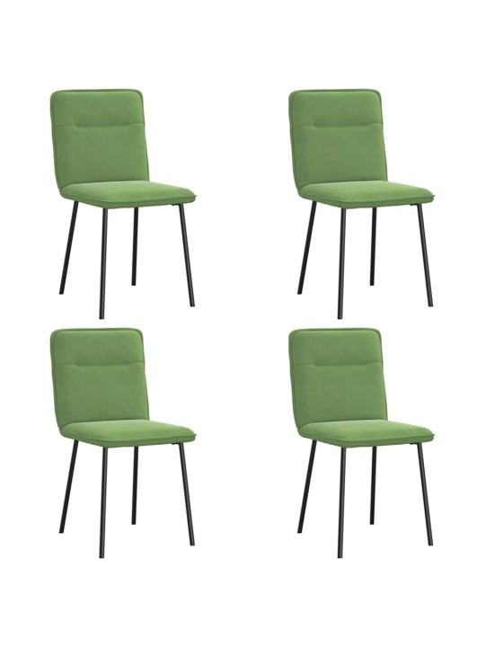 Söögitoolid 4 tk, heleroheline, samet