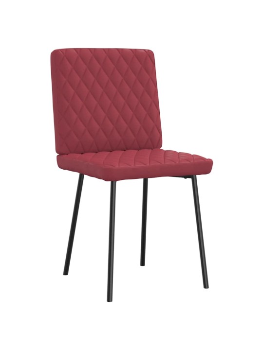 Söögitoolid 6 tk, veinipunane, kunstnahk