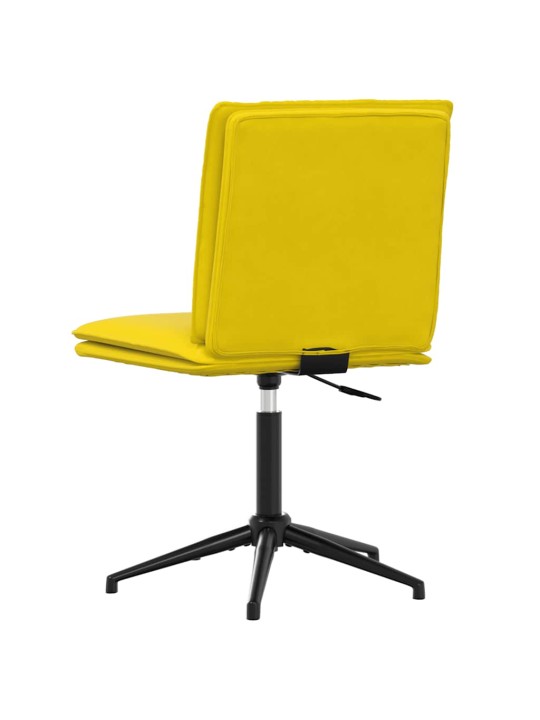 Söögitoolid 6 tk, kollane, samet