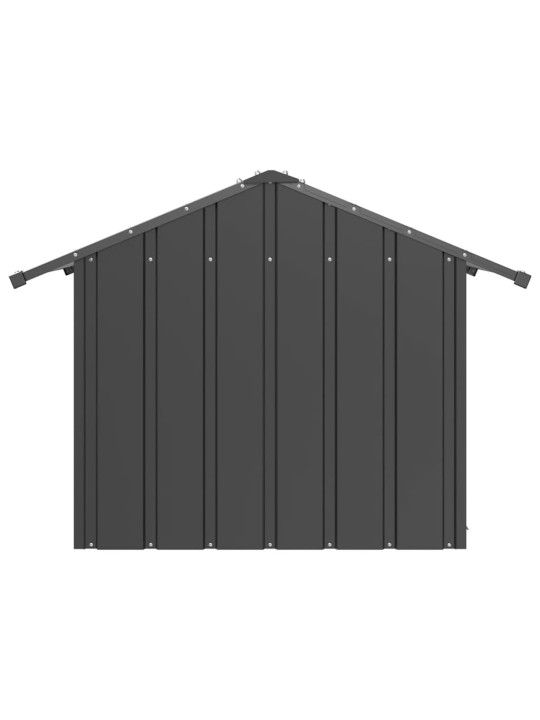 KATUSEGA KOERAMAJA 85X107X81 CM GALVANISEERITUD TERAS