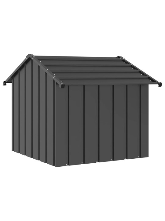 KATUSEGA KOERAMAJA 85X107X81 CM GALVANISEERITUD TERAS