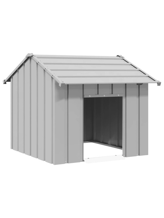 KATUSEGA KOERAMAJA 85X107X81 CM GALVANISEERITUD TERAS
