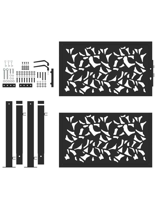 AIAVÄRAV MUST 105X106 CM TERASLEHE DISAIN