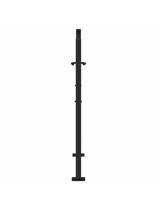 AIAVÄRAV MUST 105X106 CM TERASEST JÄLJEKUJUNDUS