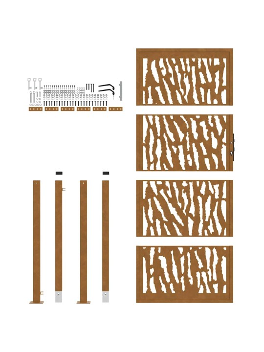 AIAVÄRAV 105X205 CM ILMASTIKUKINDEL TERASEST JÄLJEKUJUNDUS