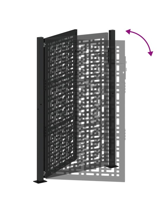 AIAVÄRAV MUST 105X155 CM TERASEST RISTI DISAIN