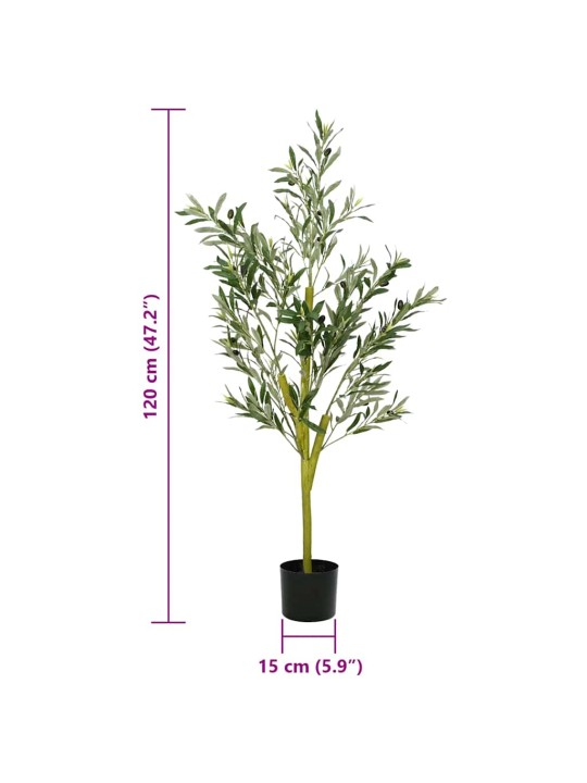 KUNSTLIK OLIIVIPUU 450 LEHED 120 CM ROHELISED