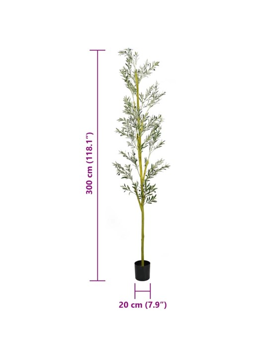 KUNSTLIK OLIIVIPUU 1000 LEHED 300 CM ROHELISED