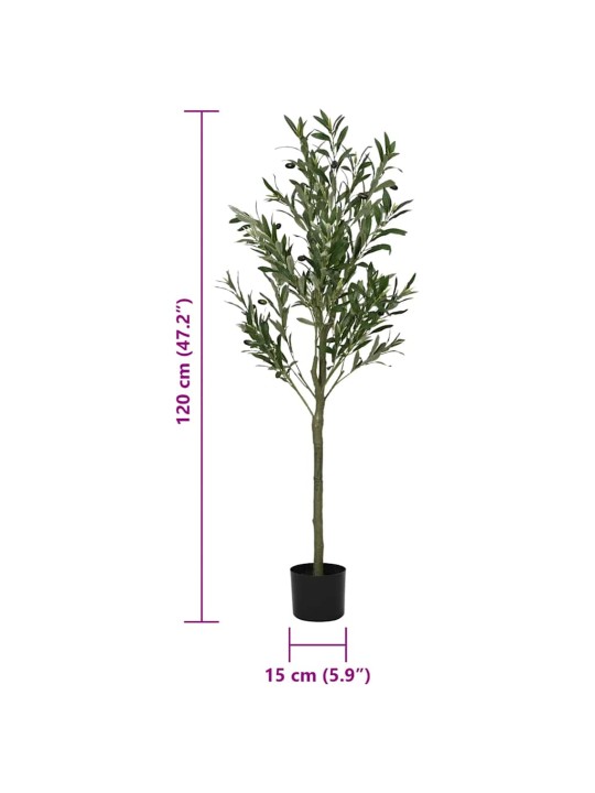 KUNSTLIK OLIIVIPUU 450 LEHED 120 CM ROHELISED