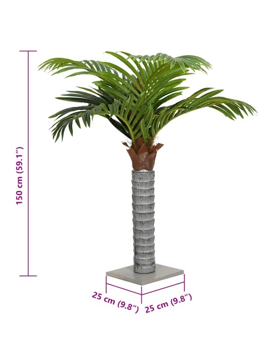 KUNSTPALM 12 LEHTE 150 CM ROHELINE