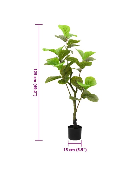 KUNSTLIK FICUS TREE 30 LEHED 125 CM ROHELINE