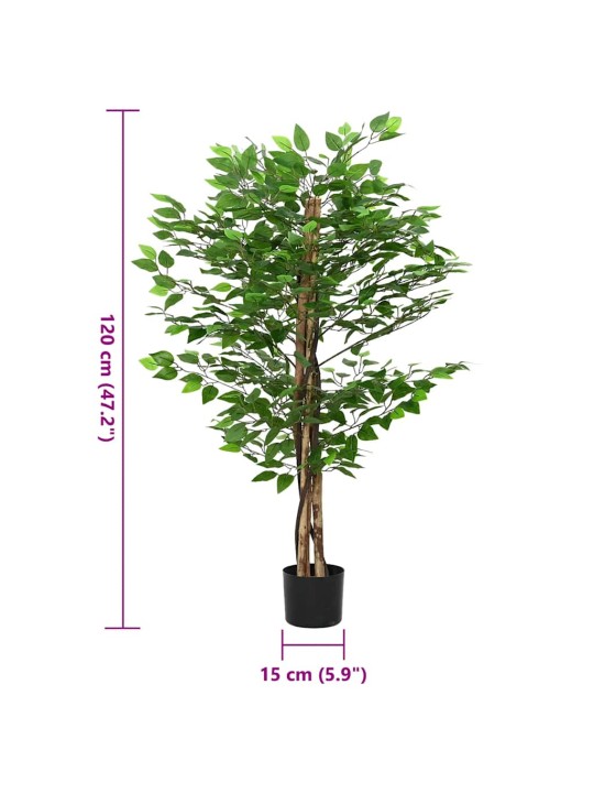 KUNSTLIK FICUS PLANT 788 LEHED 120 CM ROHELISED